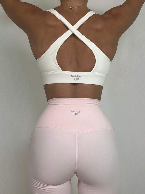 White Cross Power bra