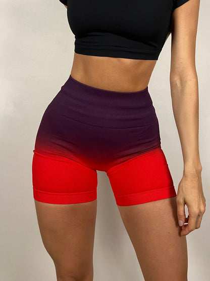 Red Drip Seamless Shorts