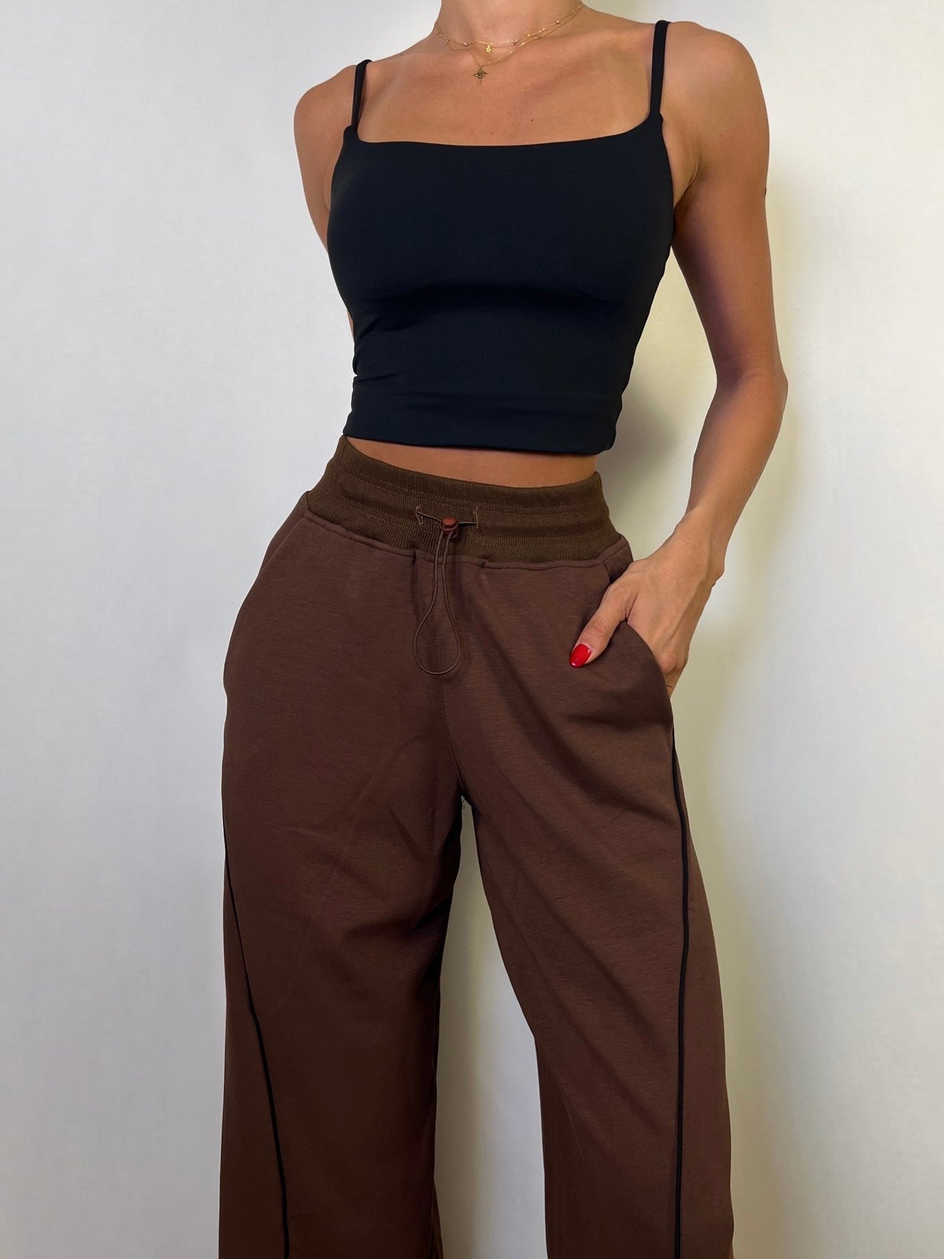 Dark Brown Lightweight Joggers