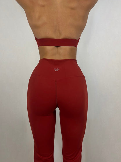 Ruby Red V Flared Pants