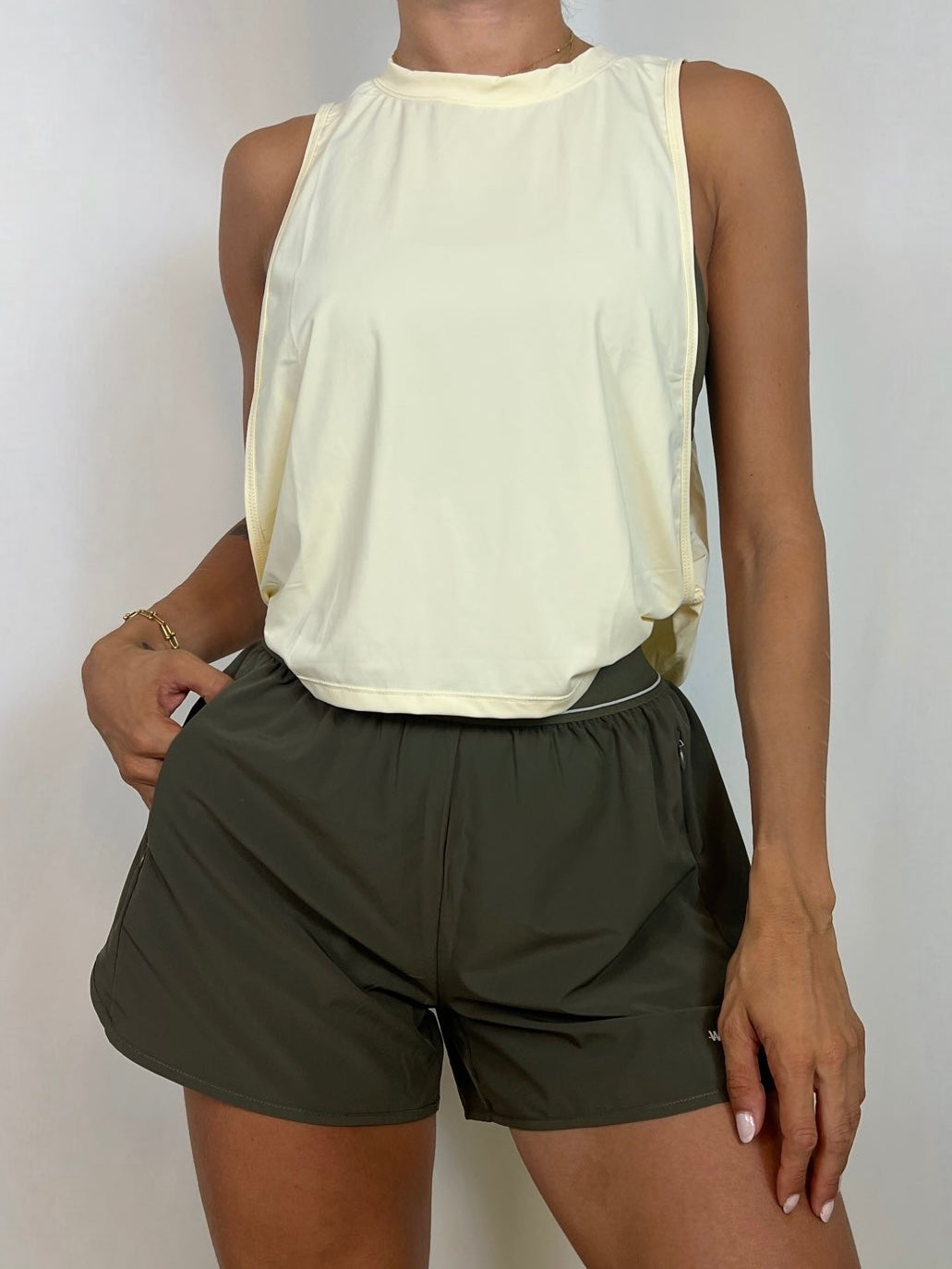 Bright Yellow Flow Tank top
