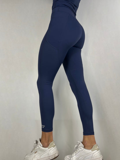 Navy Blue Timeless Leggings with side pockets