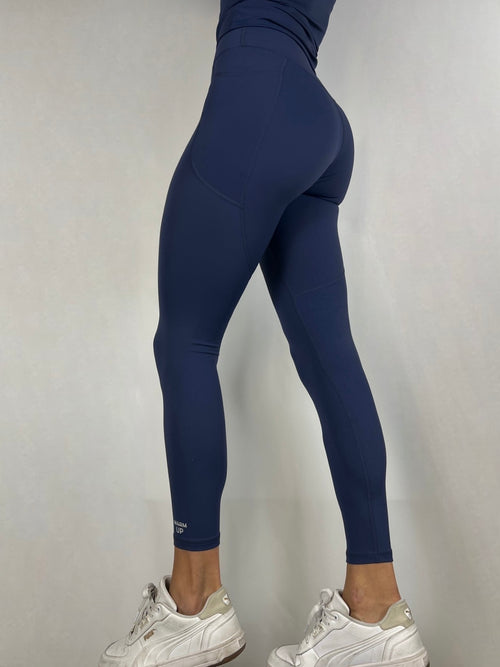 Navy Blue Timeless Leggings with side pockets