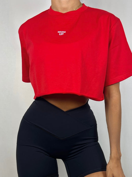 Red Cropped T-shirt