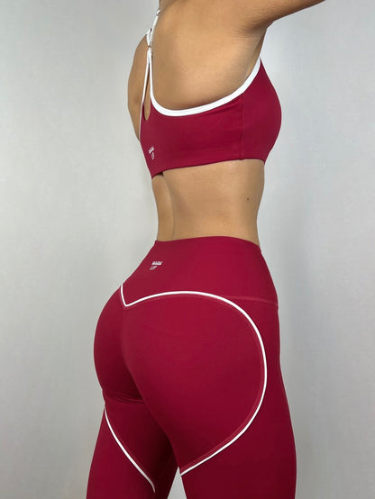 Valentines Red Adjustable Contrast Bra