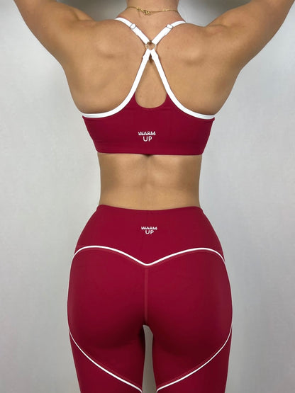 Valentines Red Adjustable Contrast Bra