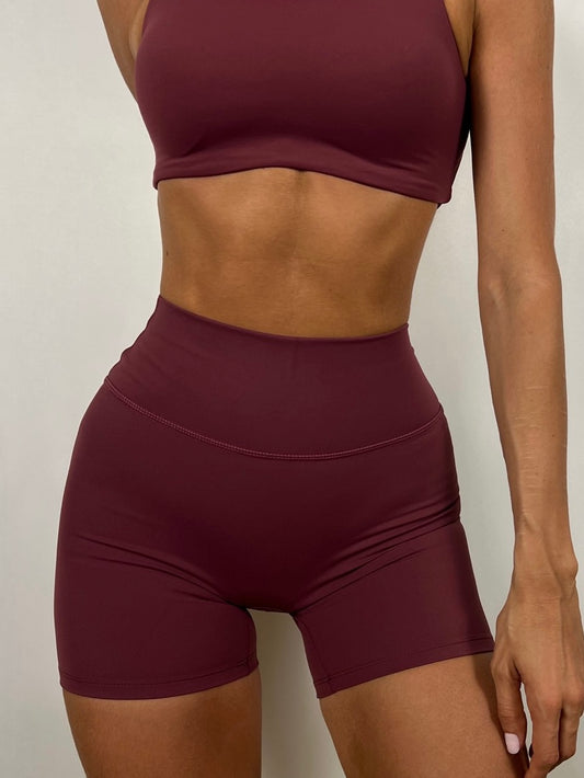 Dark Cherry Soft motion Shorts