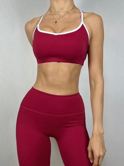 Valentines Red Adjustable Contrast Bra