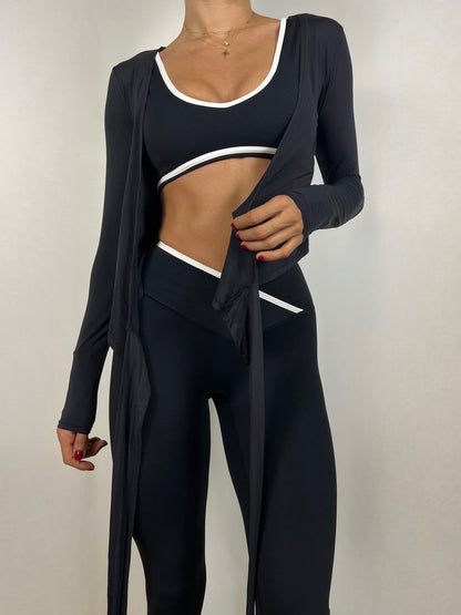 Black Wrap Top