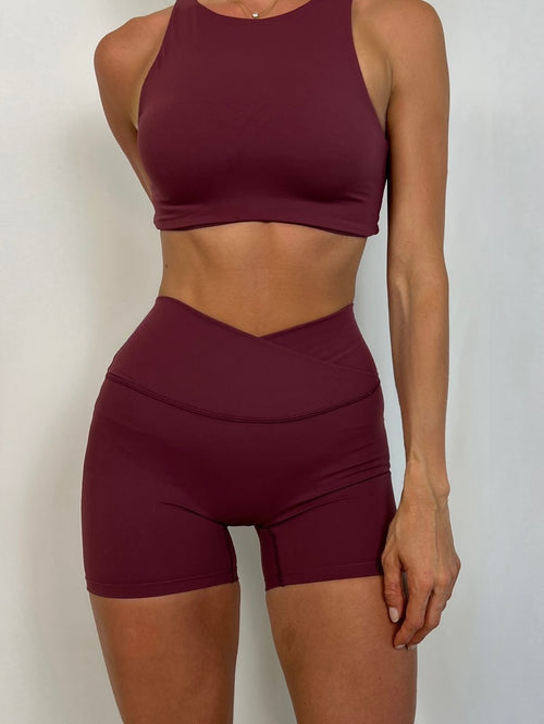 Dark cherry V soft motion 3 inches Shorts