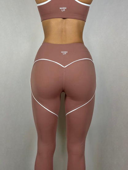 Valentines Pink Heart Leggings