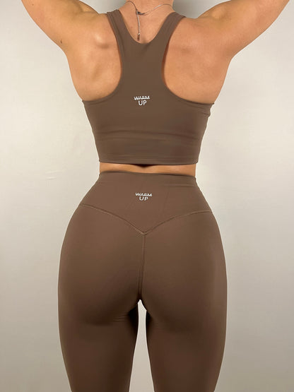 Mocha Brown RacerBack Tank top