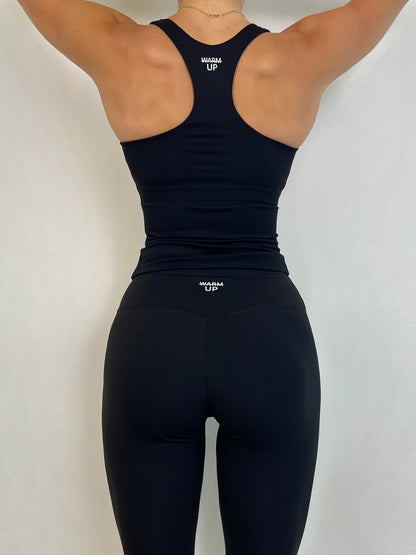 Black Racerback Essence Tank Top