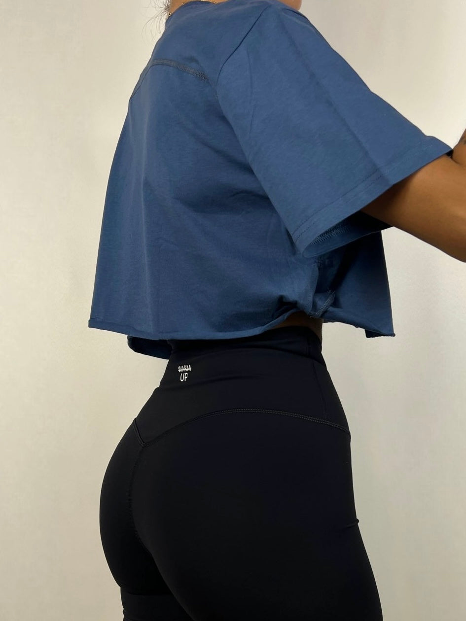 Blue Cropped T-shirt