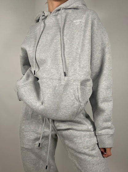 Light Grey Thick Oversized Hoodie