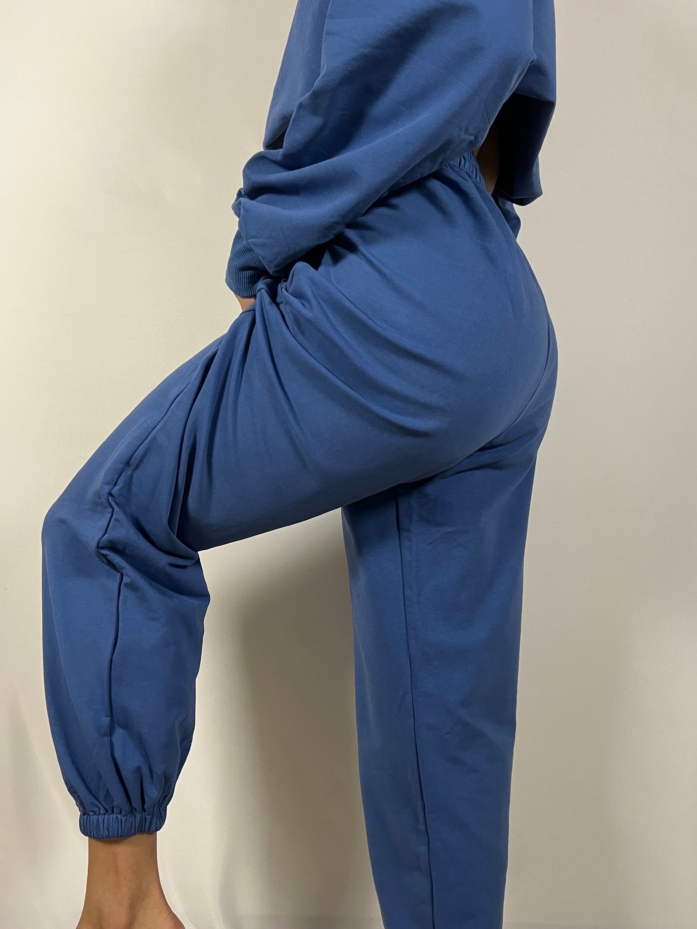 Azure drawstring lightweight sweatpants