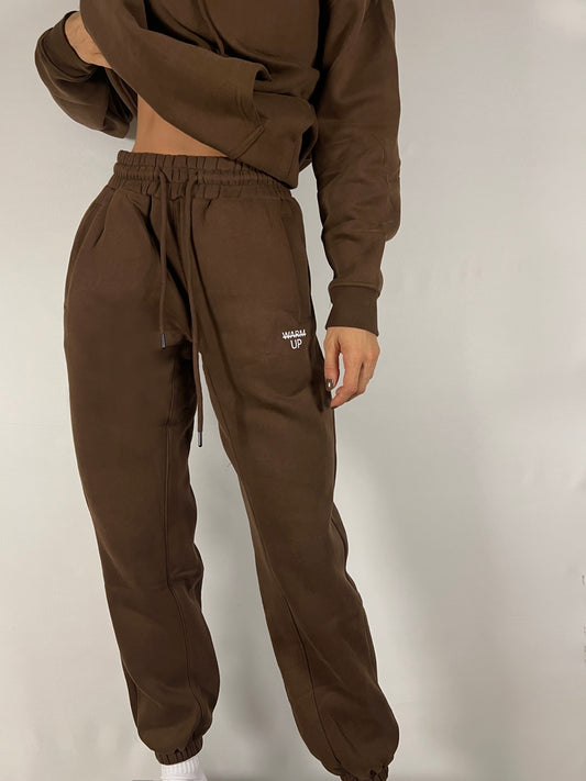 Chocolate Brown Thick Oversized Sweatpants