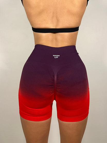 Red Drip Seamless Shorts