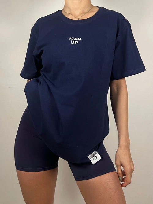 Essential Navy Blue Oversized T-Shirt