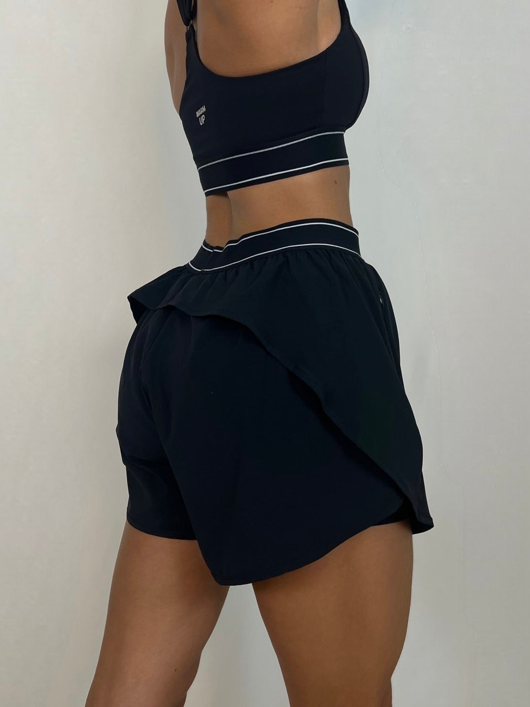Black Flow Running Shorts