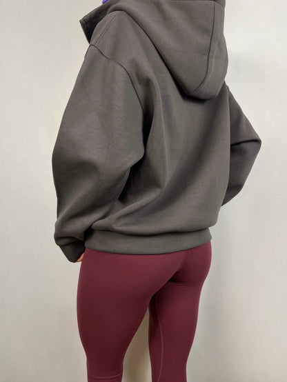 Dark Grey Oversized Zip up hoodie