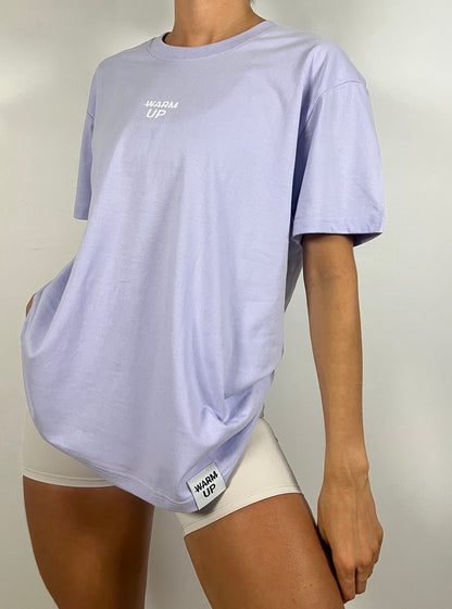 Essential Light purple Oversized T-shirt