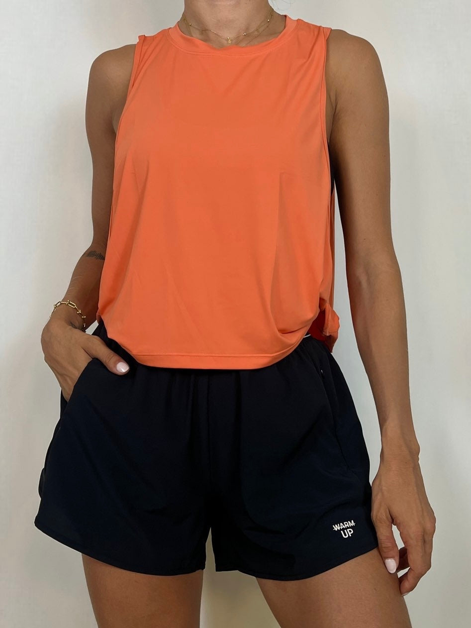 Bright Orange Flow tank top