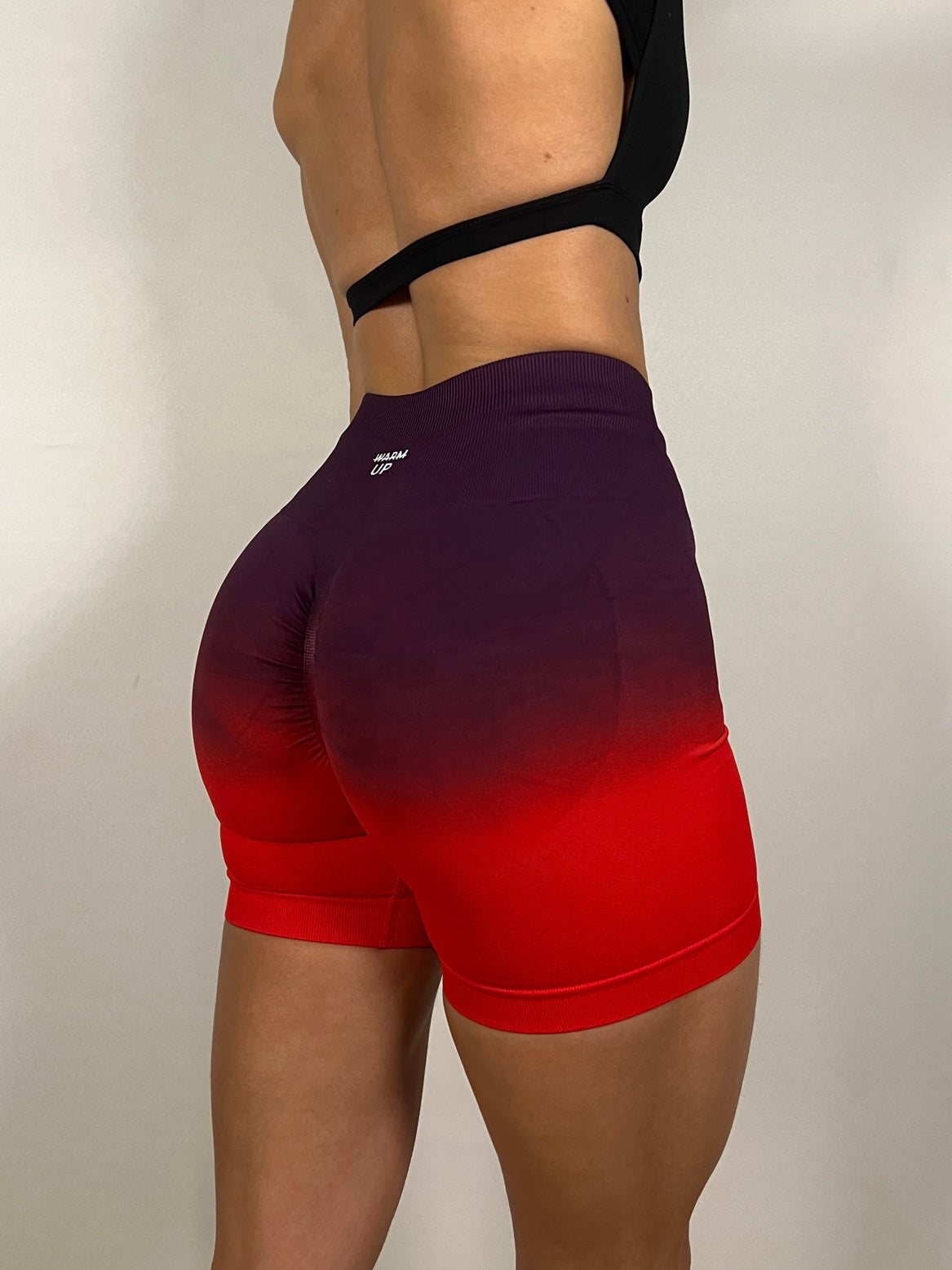 Red Drip Seamless Shorts