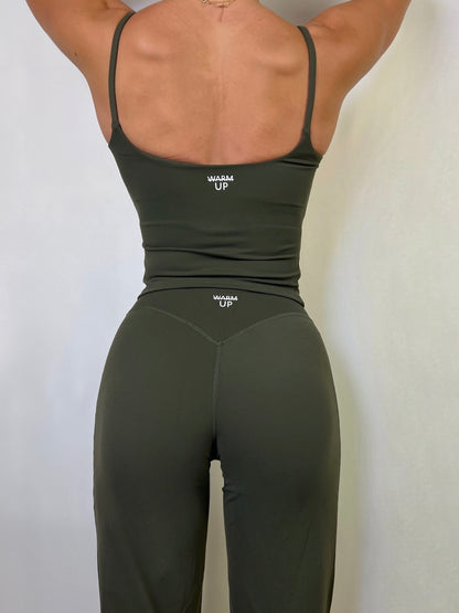 Olive Green Soft motion tank top