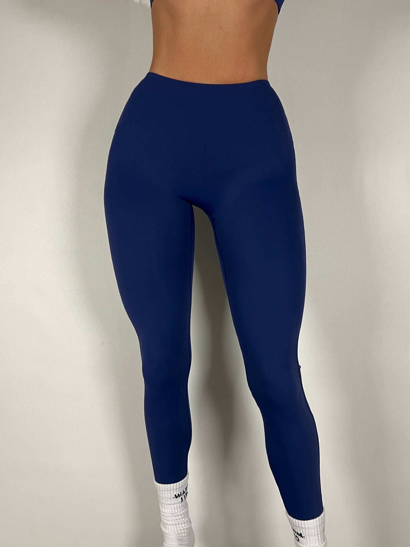 Midnight Blue Mid Waist Leggings