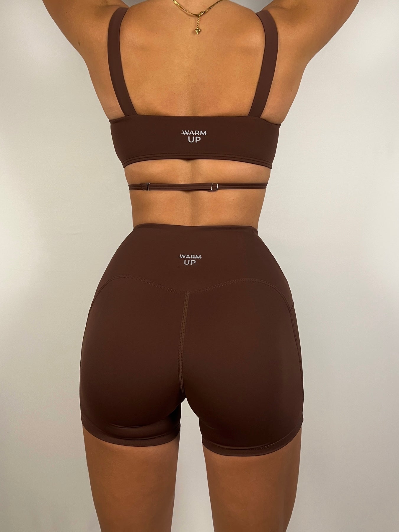 Chocolate Brown Strapped sports bra