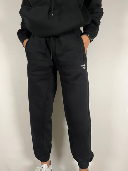 Black Thick Oversized Sweatpants