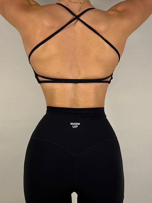 Onyx Black Backless bra