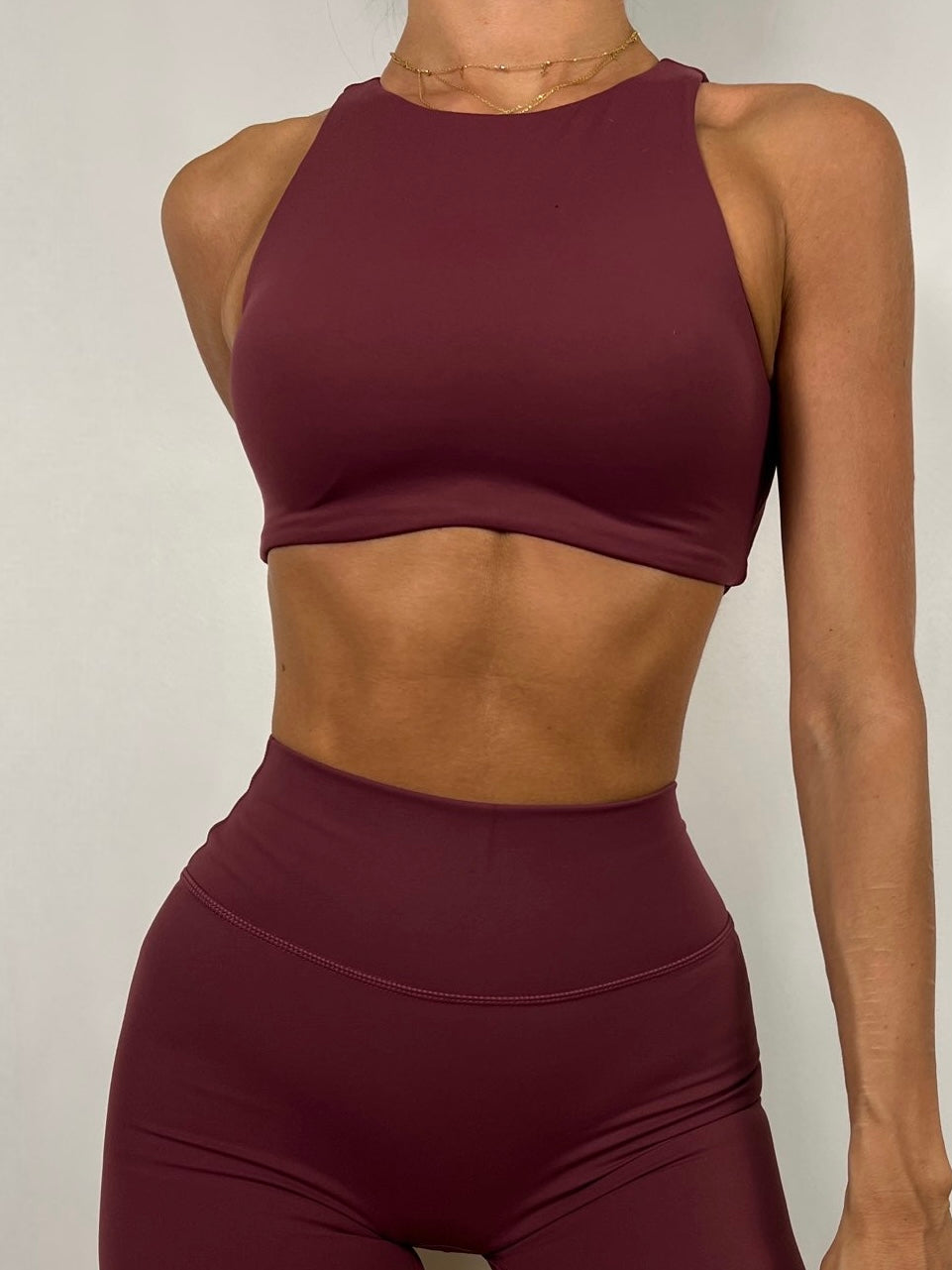 Dark Cherry Powerback Bra