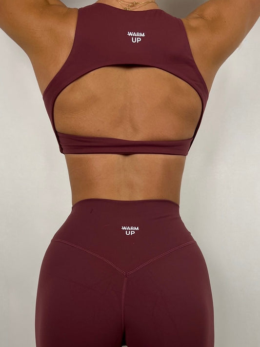 Dark Cherry Powerback Bra