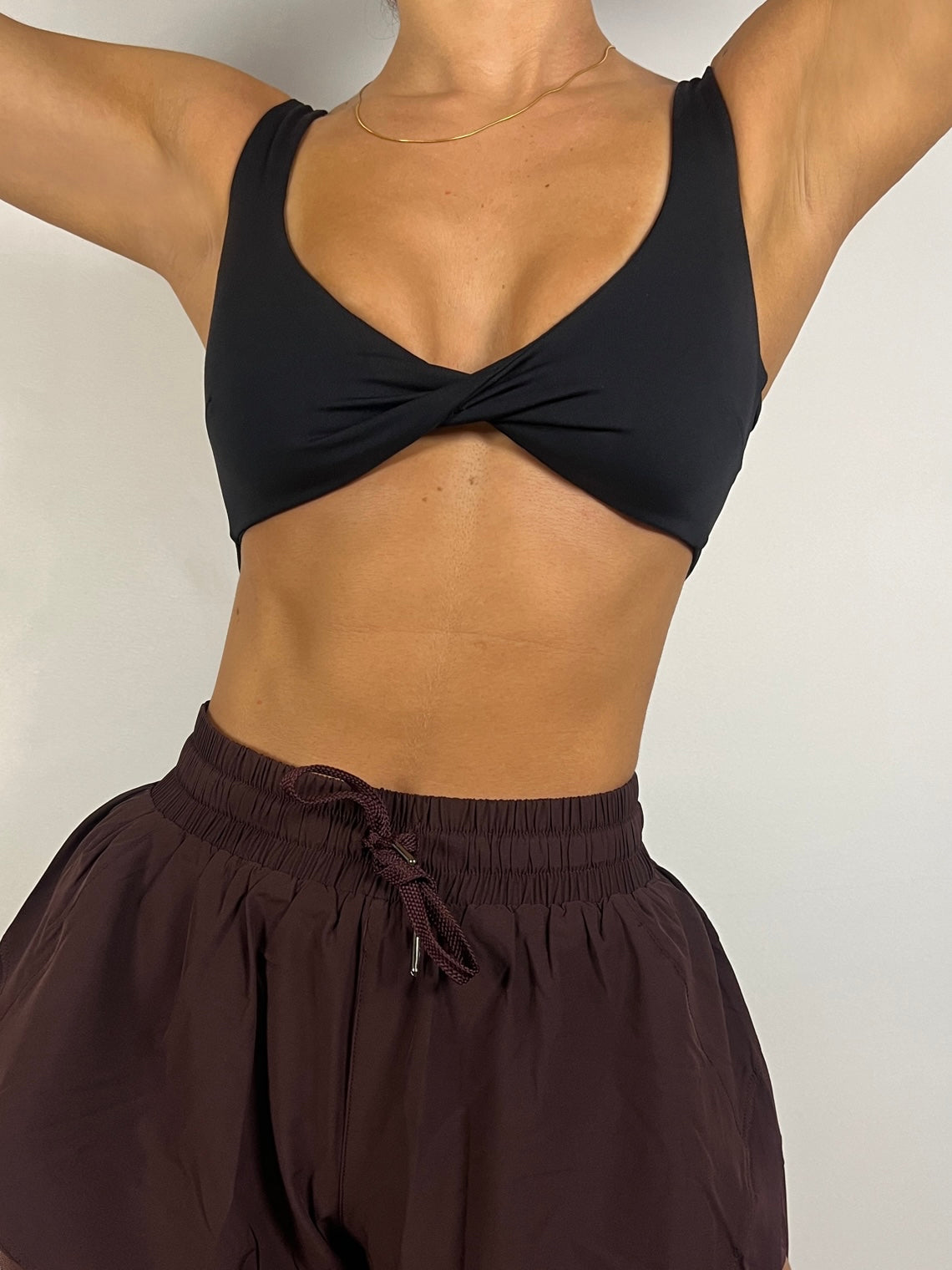 Black Twist Bra