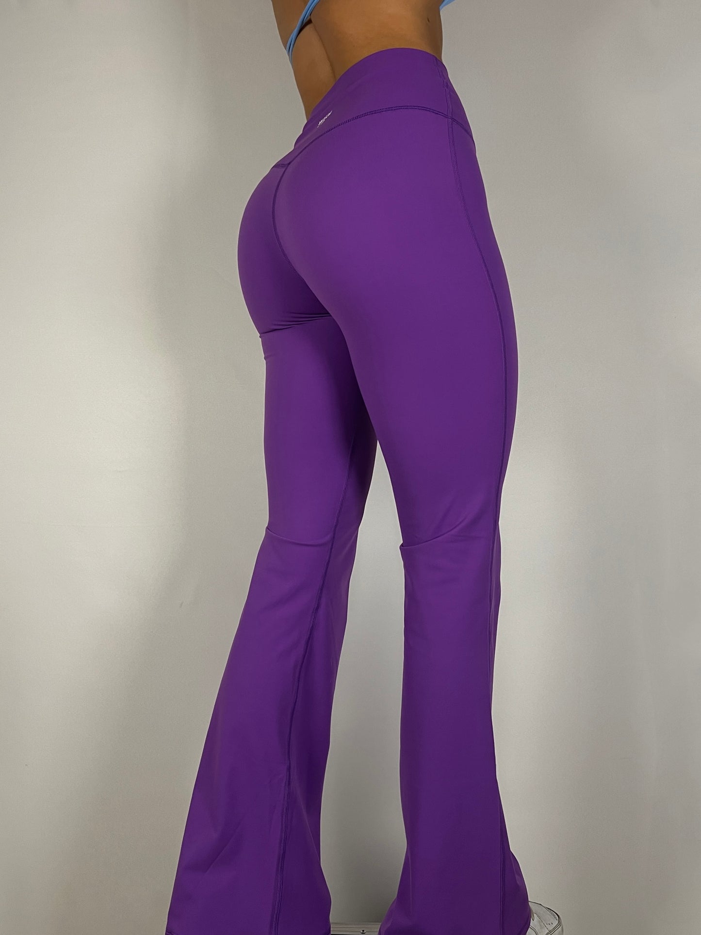 Tall Flared Activelux Pants- Electric Purple