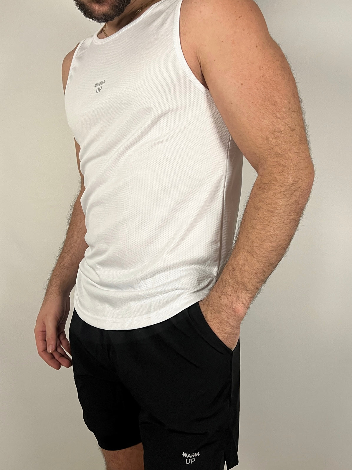 Agility Tank White Agility tank – Warm UP