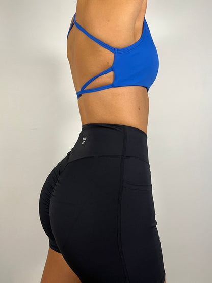 Electric Blue Backless Bra