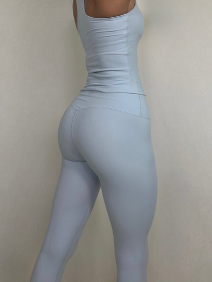 Pastel Blue Activelux Leggings