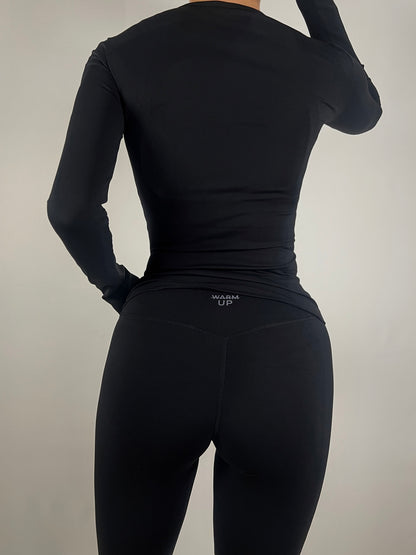 Black Timeless Long Sleeve Top