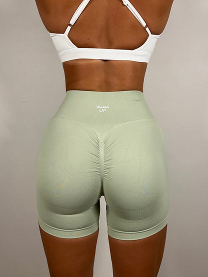 Pastel Green Define Shorts