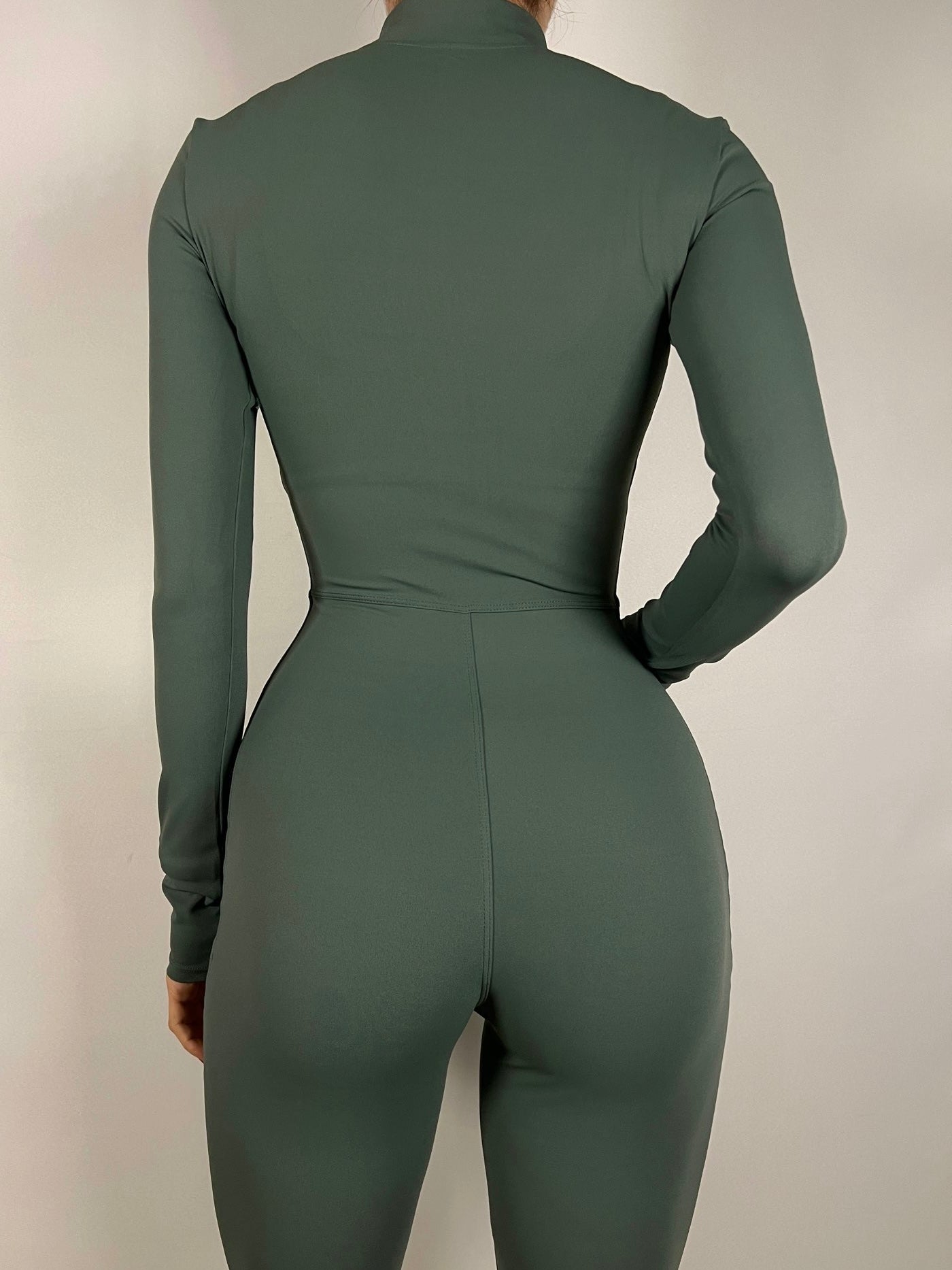 Jade Green Long sleeve Jumpsuit