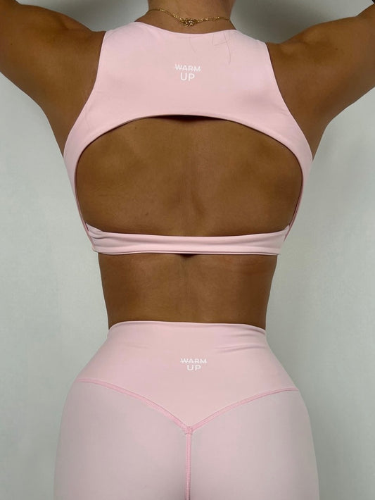 Milkshake pink Powerback bra