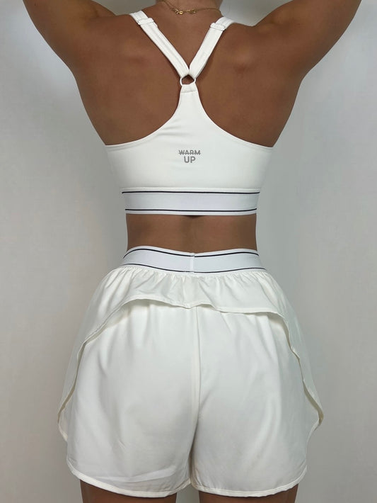 White Flow Bra