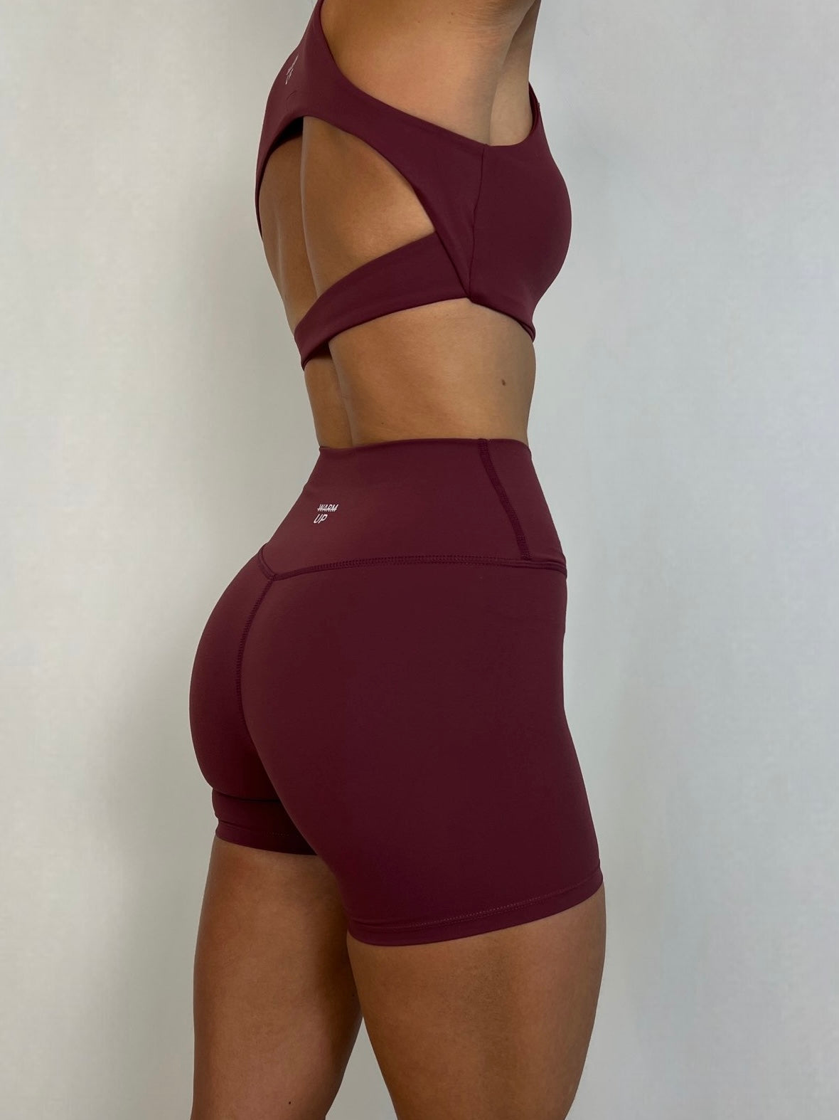 Dark cherry V soft motion 3 inches Shorts