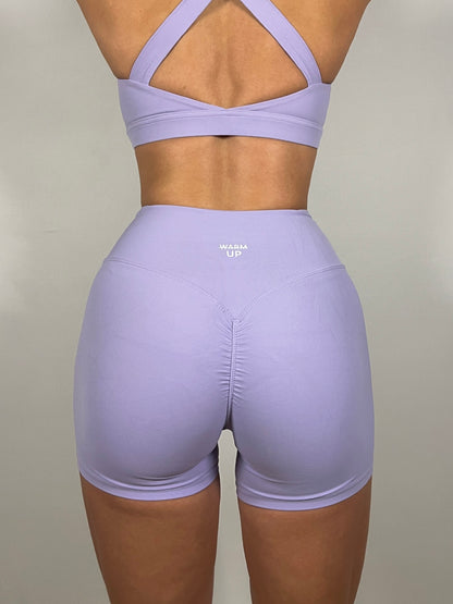 Pastel purple Sculpt 4” Shorts