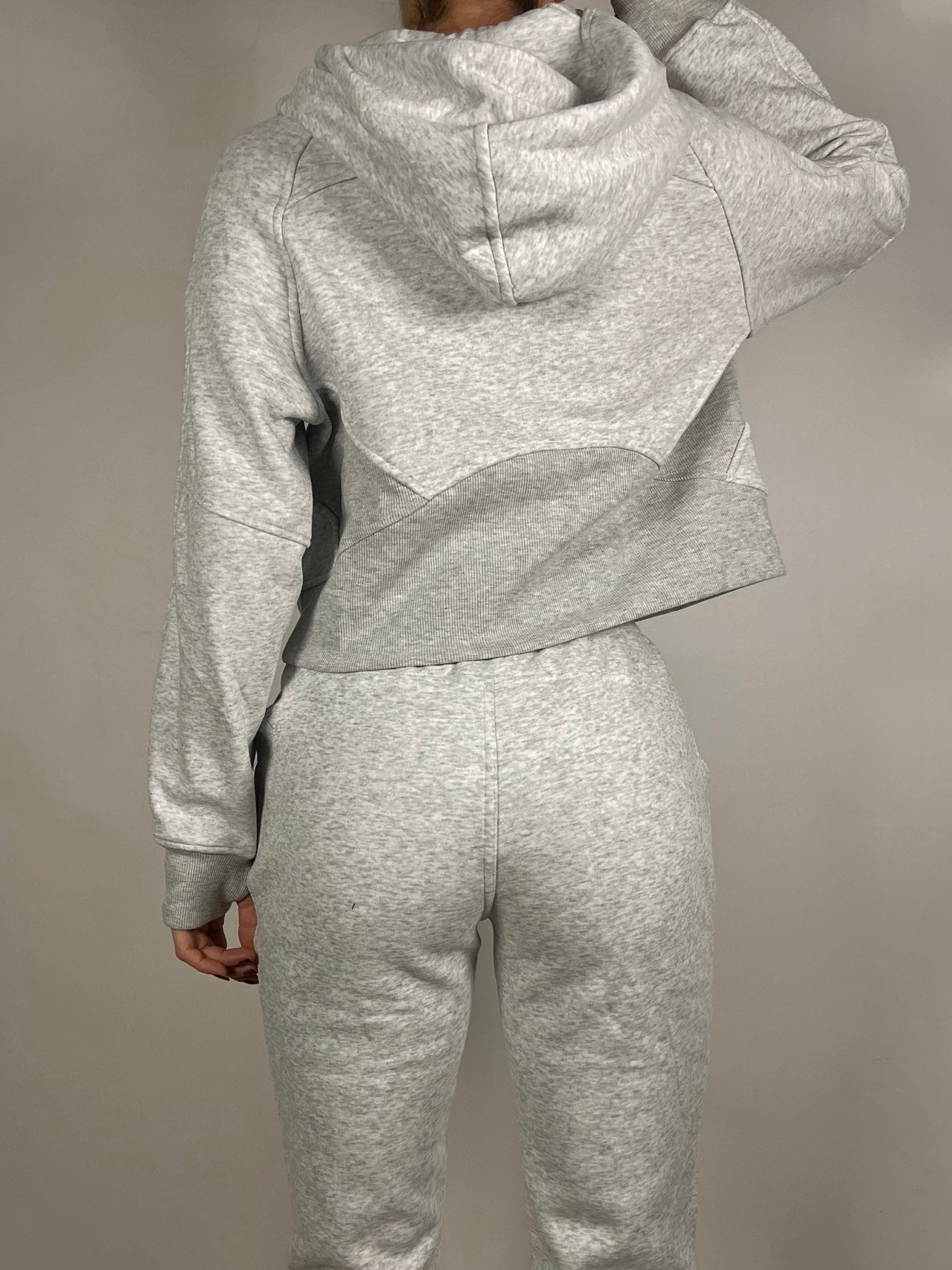 Bright Grey Zip up Hoodie