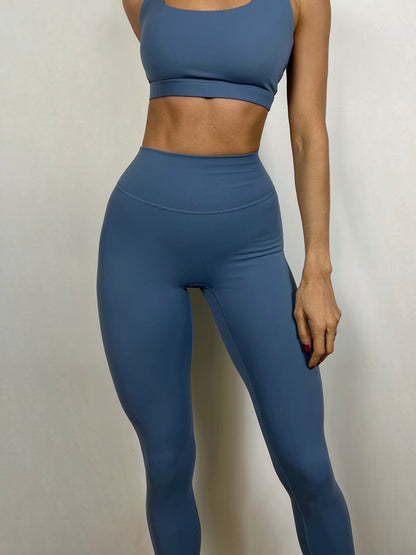 Dusty Blue Soft Motion Leggings