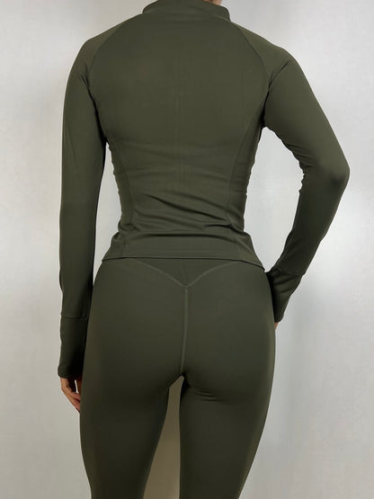 Olive Green Compression Jacket